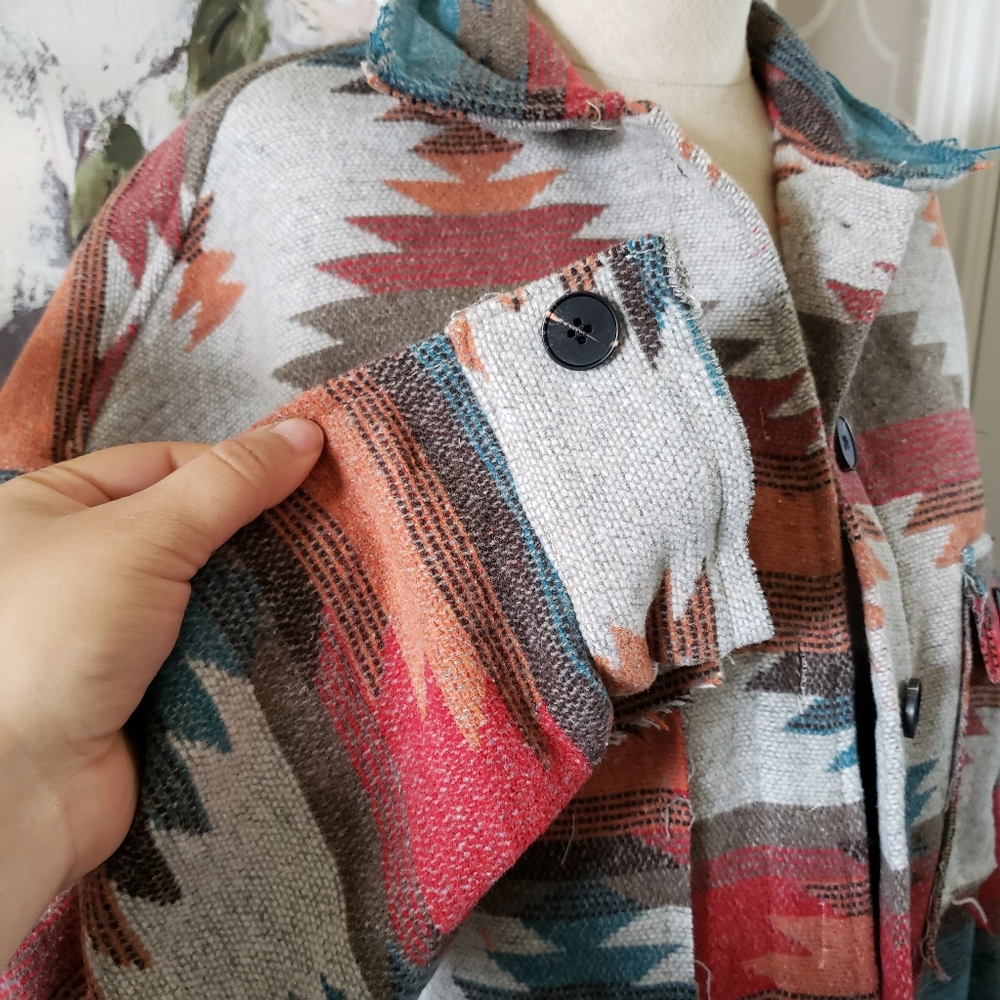 Brand New Eldora Aztec Jacket Rust - image 4